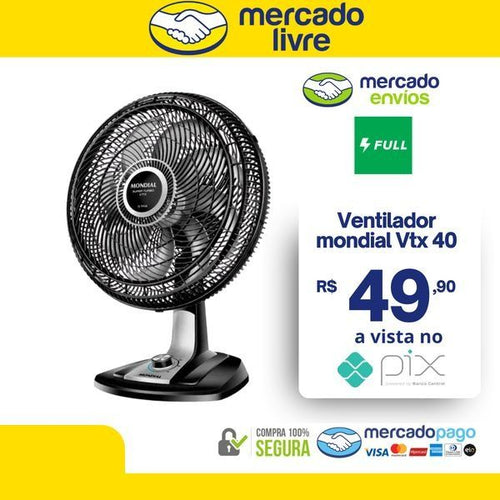 Imagem 1 de 10 de Ventilador De Mesa Mondial 40cm - BIVOLT